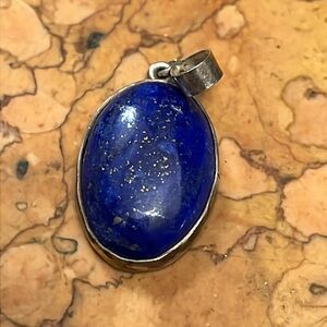Lapis Lazuli sterling silver pendant
